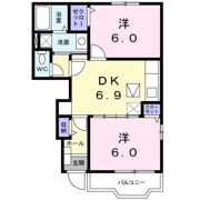 グランディールBの間取り画像