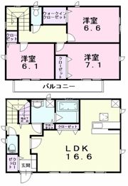 宮町戸建Bの間取り画像