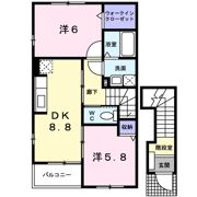 プロヴァンス木田 Bの間取り画像