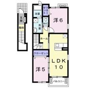 サンリット佐橋 Bの間取り画像