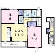 クレール Ⅲの間取り画像
