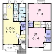 フリーダム Bの間取り画像