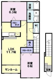 グラース アンジュの間取り画像