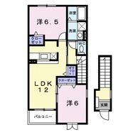 ハッピーメゾンつばさAの間取り画像