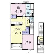 ハッピーメゾンつばさCの間取り画像