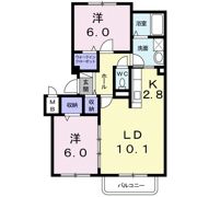 キャトルセゾンAの間取り画像