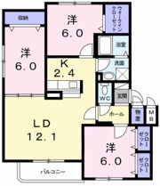 キャトルセゾンBの間取り画像