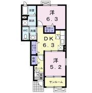 スカイスクレ－パ－ Ⅱの間取り画像