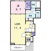 M・フレージュー Bの間取り画像