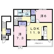 エスポワールTUの間取り画像
