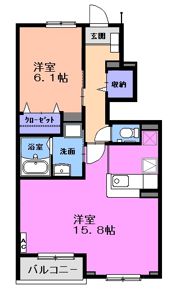 ピクシー・ラビット Bの間取り画像