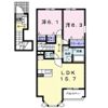ピクシー・ラビット Bの間取り画像