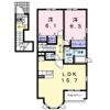 シュール・ドゥの間取り画像