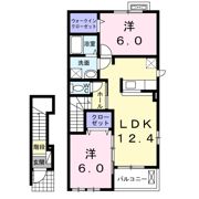 サニー鎗町Ⅲの間取り画像