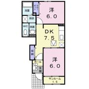 パークサイド カレート Cの間取り画像