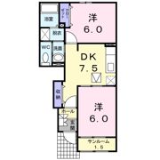 パークサイド カレート Dの間取り画像