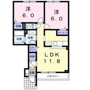 Leaf PlazaⅡの間取り画像