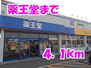 近くの薬王堂まで4,100m（徒歩52分）