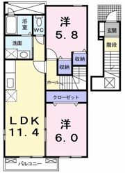 ビッグ シャトーAの間取り画像