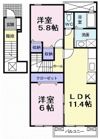 ビッグ シャトーBの間取り画像