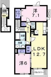 クラッセ弐番館の間取り画像