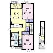 ヴェルデュールⅡの間取り画像