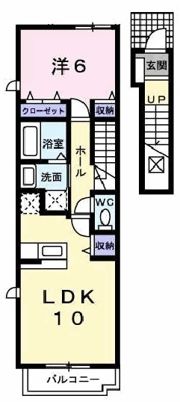 クローバー Ⅰの間取り画像