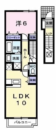 クローバー Ⅱの間取り画像