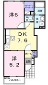 アンジュフランEの間取り画像