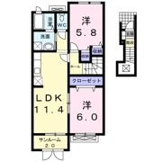 フィオレンテAの間取り画像