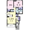 カレット カーサの間取り画像