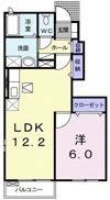 メロウ アヴェニューBの間取り画像