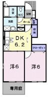 メロウ アヴェニューDの間取り画像