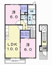 ウッズ・スクエアーBの間取り画像