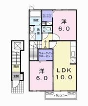 ウッズ・スクエアーBの間取り画像
