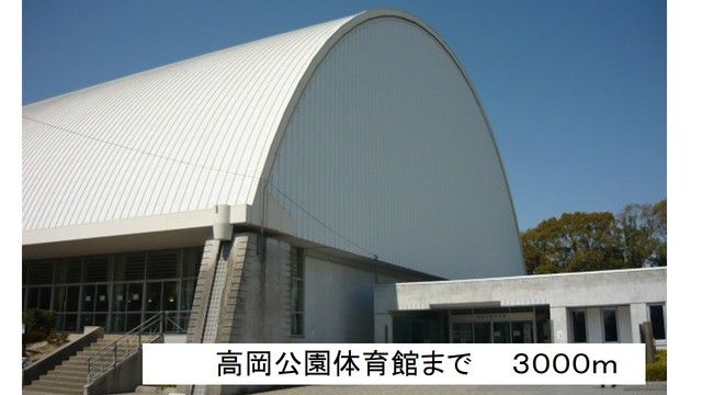 近くの高岡公園体育館まで3,000m(徒歩38分)