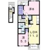 シエル アンジュⅡの間取り画像