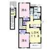 スマイル成田Ⅱの間取り画像