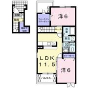 ポライトリーDの間取り画像