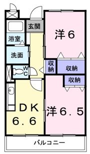 アヴェニュー Kの間取り画像