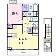 アンジュ アムール Bの間取り画像