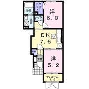 カリーノパラッツォBの間取り画像