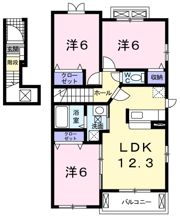 シュヴェスタ－ Ⅲの間取り画像