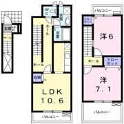 グランデイデアーレFの間取り画像