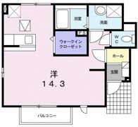 クレストール林 Aの間取り画像