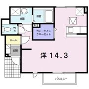 クレストール林 Aの間取り画像