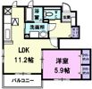 プリュジュールⅡの間取り画像