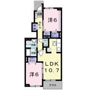 パストラルコート岩出 Ⅱの間取り画像