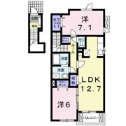 パストラルコート岩出 Ⅱの間取り画像