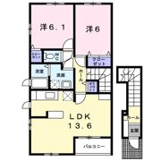 シャン・ド・フルール Ⅱの間取り画像